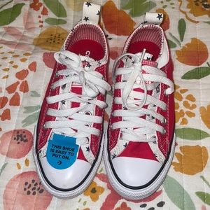Brand new red converse kids